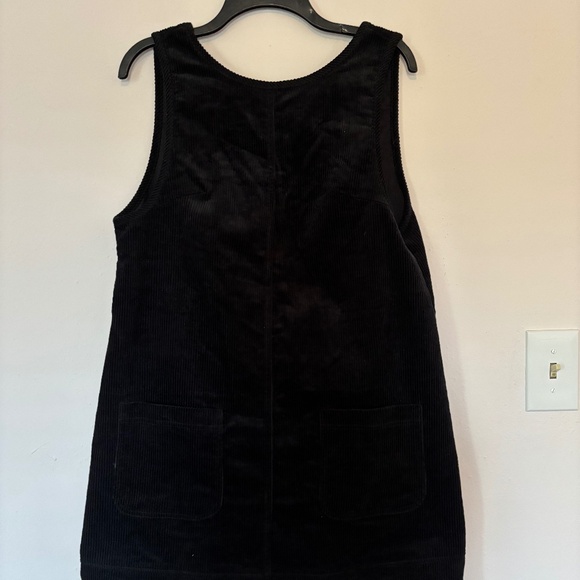 Black Corduroy Mini Dress - Picture 1 of 3
